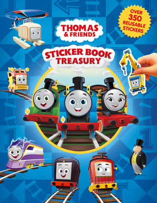 Coperta cărții 'Mattel Thomas All Engines Go Sticker Book Treasury -'