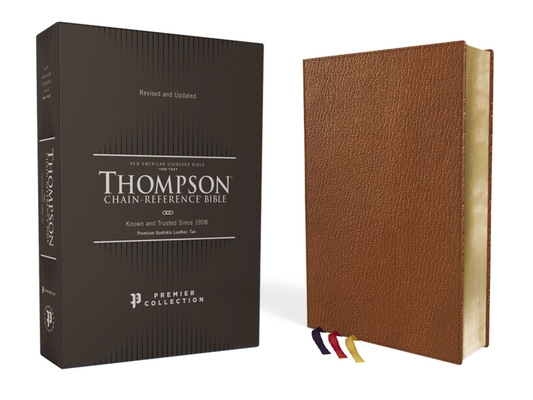 Nasb, Thompson Chain-Reference Bible, Premium Goatskin Leather, Premier Collection, Tan, 1995 Text, Black Letter, Art Gilded Edges, Comfort Print - Frank Charles Thompson