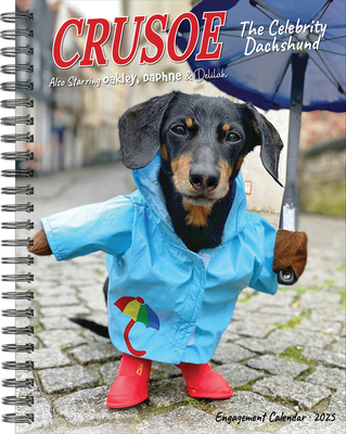 Crusoe the Celebrity Dachshund 2026 6.5 X 8.5 Engagement Calendar - Ryan Beauchesne