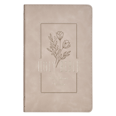 KJV Bible Gift Edition Faux Leather Taupe -