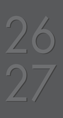 Charcoal 2-Year 2026-27 3.5 X 6.5 Monthly Pocket Planner -