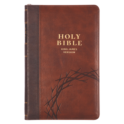 KJV Bible Deluxe Gift Faux Leather, Amazing Grace, Two-Tone W/Zipper Isa. 53:5 -