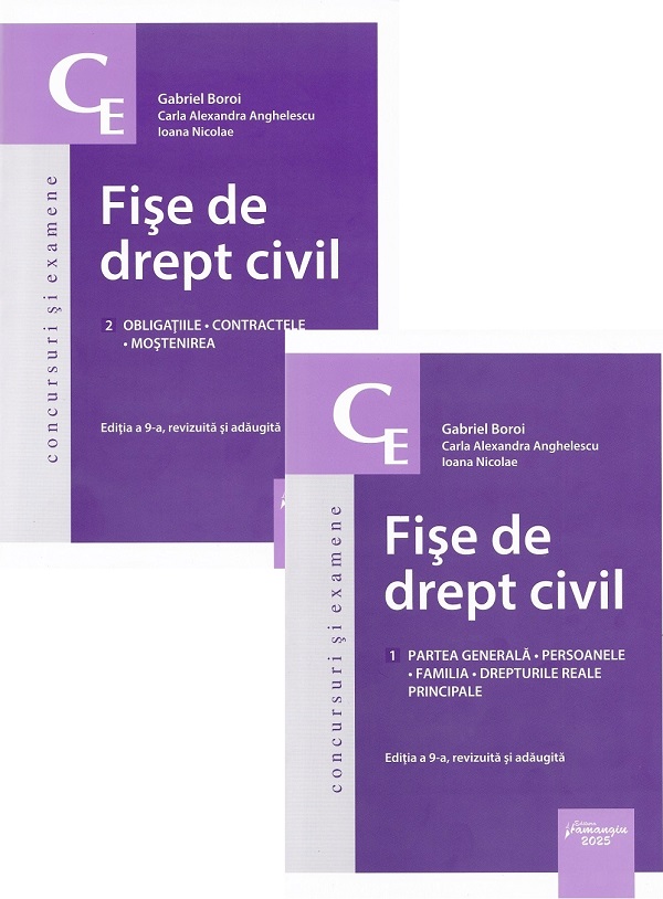 Fise de drept civil Ed.9 - Gabriel Boroi, Carla Alexandra Anghelescu, Ioana Nicolae