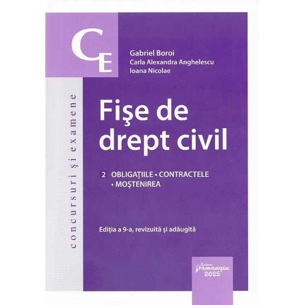 Fise de drept civil Ed.9 - Gabriel Boroi, Carla Alexandra Anghelescu, Ioana Nicolae