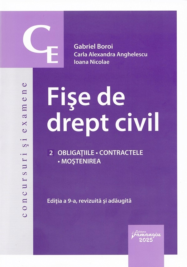 Fise de drept civil Ed.9 - Gabriel Boroi, Carla Alexandra Anghelescu, Ioana Nicolae