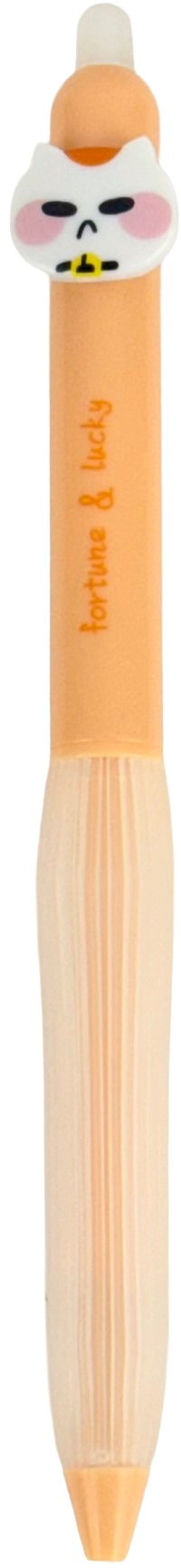 Roller cerneala termosensibila: Corp portocaliu. Pisica alb-roz