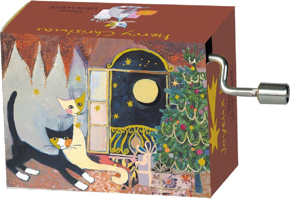 Cutiuta muzicala: Pisici langa brad. Stille Nacht