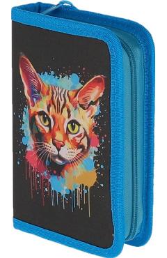 Imaginea produsului 'Penar echipat 23 piese 1 fermoar. Pisică Purrfect negru'