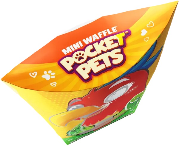 Joc de constructie. Mini waffle: Papagal