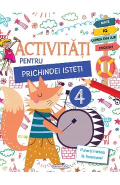 Coperta cărții 'Activități pentru prichindei isteți Vol.4'