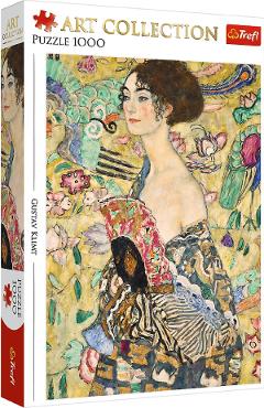 Poza produsului Puzzle 1000. Gustav Klimt: Doamna cu evantai