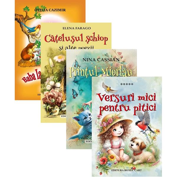 Pachet 4 carti. Poezii ilustrate - Otilia Cazimir, Elena Farago, Nina Cassian