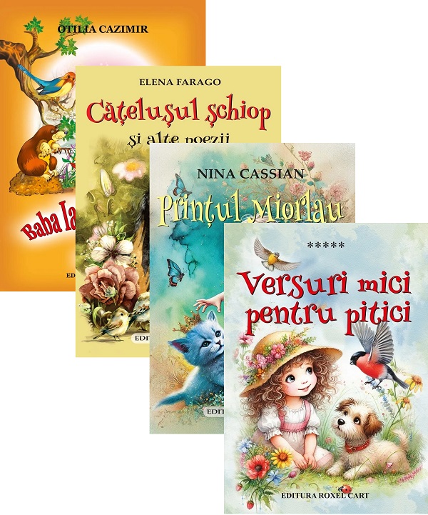 Pachet 4 carti. Poezii ilustrate - Otilia Cazimir, Elena Farago, Nina Cassian
