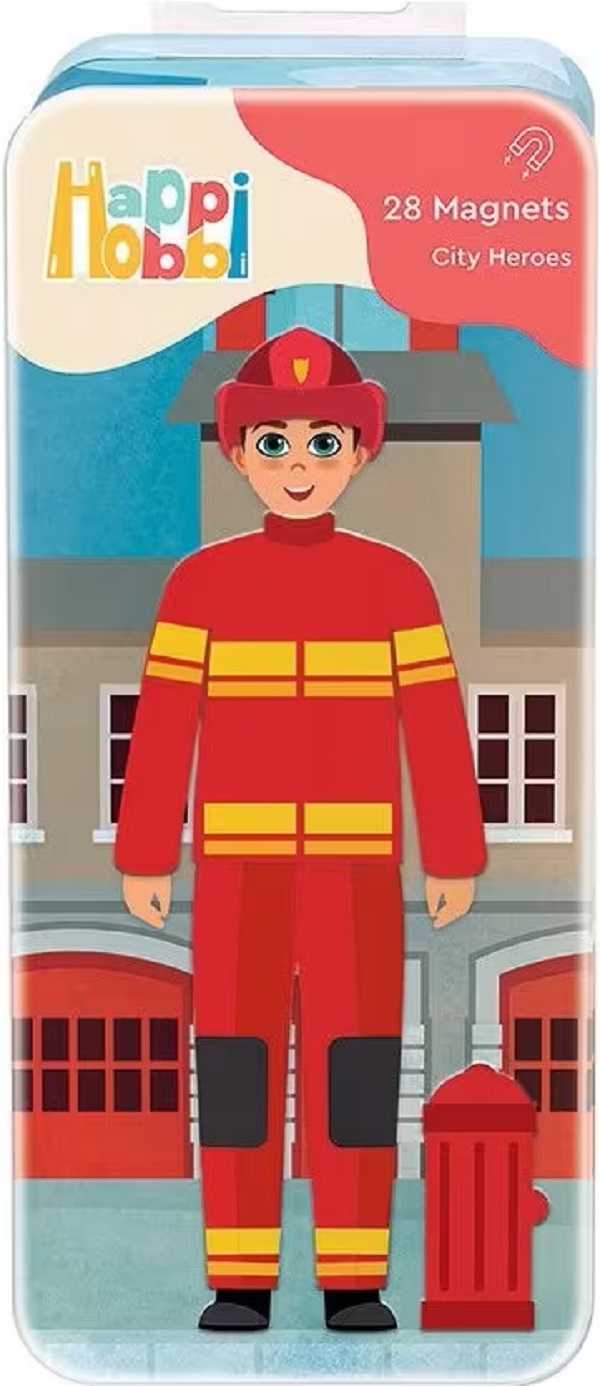Cutie magnetica metalica: Happi Hobbi. City Heroes