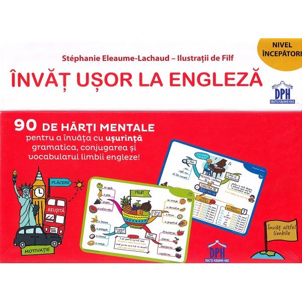 Invat usor la engleza. 90 de harti mentale - Stephanie Eleaume-Lachaud