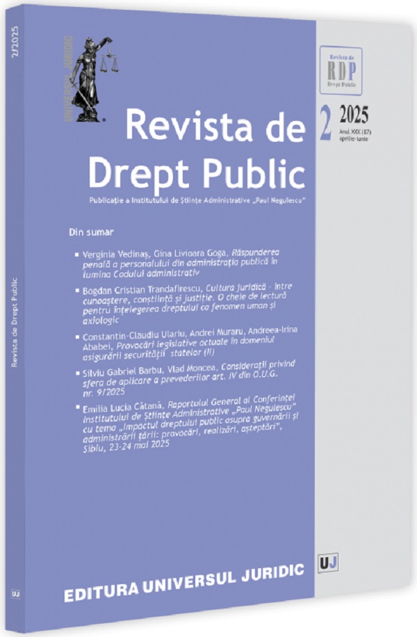 Revista de Drept Public Nr.2 din 2025