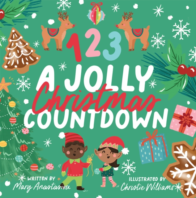 123 A Jolly Christmas Countdown Board Book - Christie|anastasiou Williams