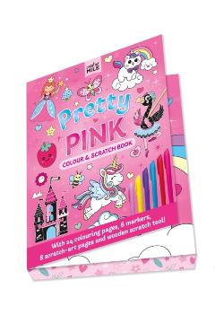 Pretty in Pink Colour and Scratch Book -
