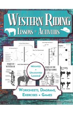 Coperta cărții 'Western Riding Lessons & Activities: Horseback Lesson Plan and Worksheets for Equestrian Students & Riding Instructors'