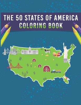 The 50 States Of America Coloring Book - Shoraner Press Publication