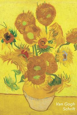 Van Gogh Schrift: Zonnebloemen Trendy & Hip Notitieboek Ideaal Voor School, Studie, Recepten of Wachtwoorden - Studio Landro