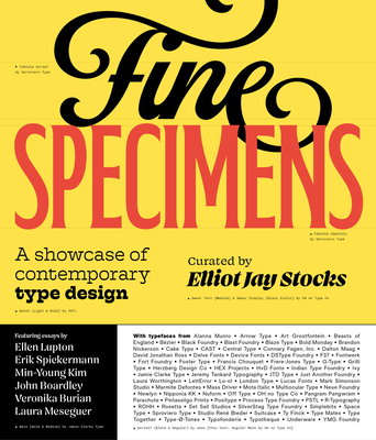 Coperta cărții 'Fine Specimens: A Showcase of Contemporary Type Designs - Elliot Jay Stocks'