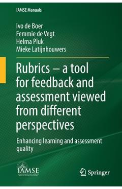 Coperta cărții 'Rubrics - A Tool for Feedback and Assessment Viewed from Different Perspectives: Enhancing Learning and Assessment'