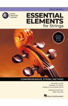 Coperta cărții 'Essential Elements for Strings - Cello Book 2 with Online Resources - Robert Gillespie'