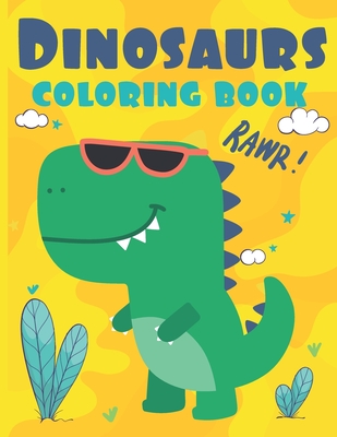 dinosaur coloring book: great gift fun and cute for kids boys girls and toddlers preschoolers ages 4-8,3-8, 6-8, Unique Illustrations fantasti - Bl Ayoub