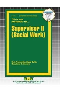 Coperta cărții 'Supervisor II (Social Work) -'