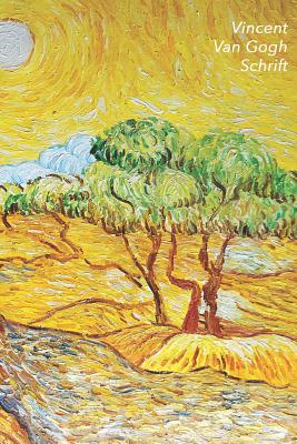 Vincent van Gogh Schrift: Olijfbomen met Gele Hemel en Zon Ideaal Voor School, Studie, Recepten of Wachtwoorden Stijlvol Notitieboek voor Aantek - Studio Landro