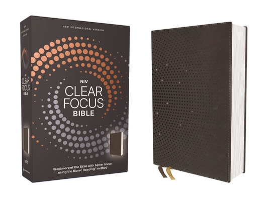 Niv, Clear Focus Bible, Leathersoft, Charcoal Brown: Read More of the Bible with Better Focus -