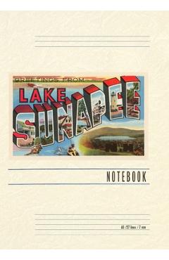Poza produsului Vintage Lined Notebook Greetings from Lake Sunapee - 