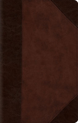 ESV Large Print Compact Bible, Red Letter (Trutone, Brown/Walnut, Portfolio Design) -