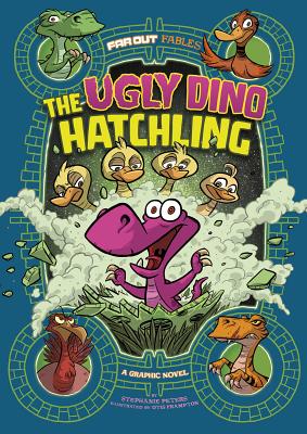 Coperta cărții 'The Ugly Dino Hatchling: A Graphic Novel - Stephanie True Peters'