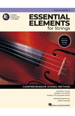 Coperta cărții 'Essential Elements for Strings - Violin Book 2 with Online Resources - Robert Gillespie'