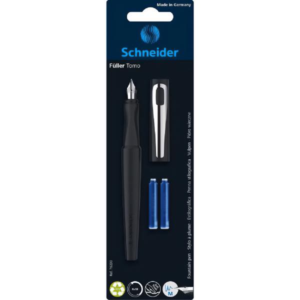 Stilou Schneider Tomo Negru + 2 rezerve