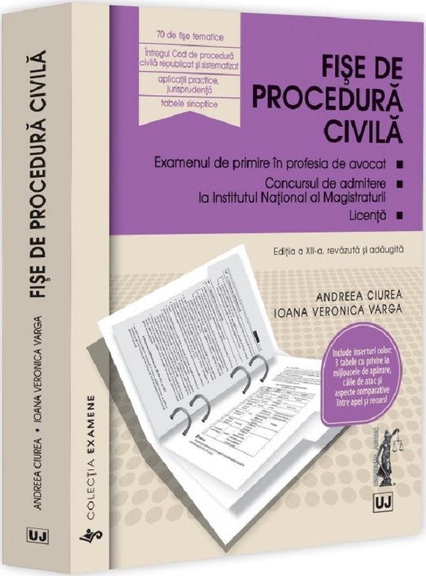 Fise de procedura civila 2025 Ed.12 - Andreea Ciurea, Ioana Veronica Varga