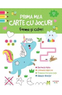 Coperta cărții 'Prima mea carte cu jocuri. Forme și culori'