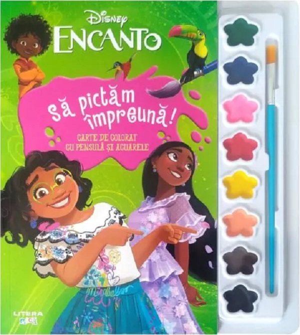 Encanto. Sa pictam impreuna! Carte de colorat cu pensula si acuarele