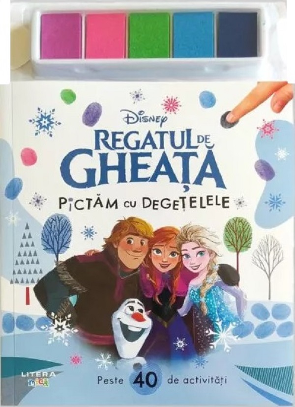 Disney. Regatul de gheata. Pictam cu degetelele