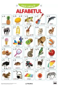 Poza produsului Plansa: Descopera! Alfabetul limbii romane