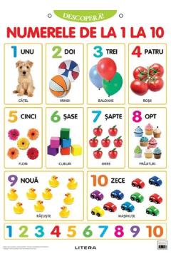 Poza produsului Plansa: Descopera! Numerele de la 1 la 10