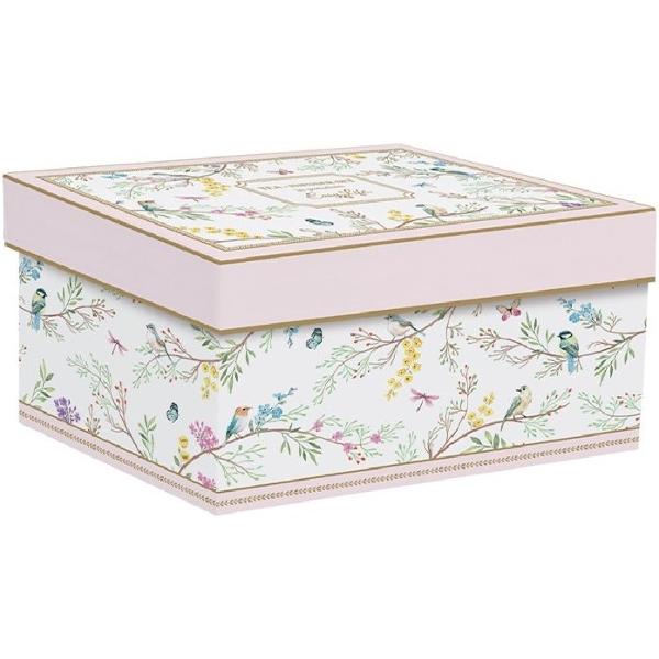 Set ceainic cu infuzor si 2 cesti portelan: Birds Melody
