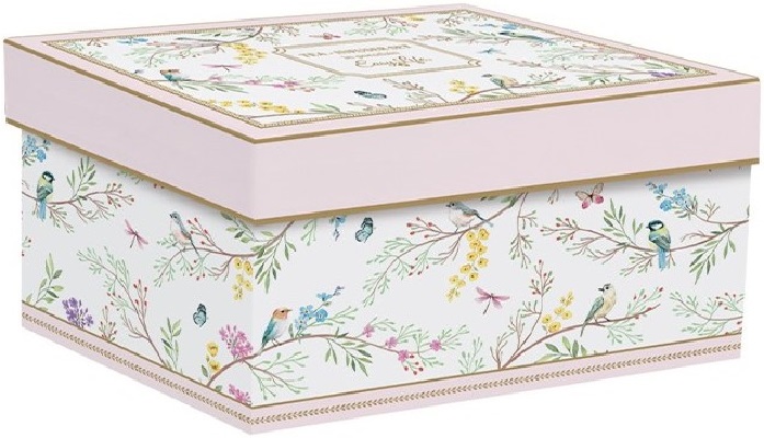 Set ceainic cu infuzor si 2 cesti portelan: Birds Melody