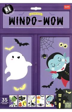 Imaginea produsului 'Set 35 stickere pentru geam. Halloween'