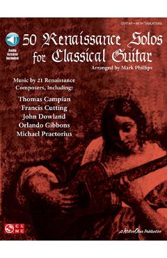 Coperta cărții '50 Renaissance Solos for Classical Guitar (Book/Online Audio) [With CD] -'