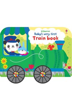 Coperta cărții 'Baby's Very First Train Book - Fiona Watt'