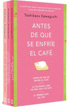Coperta cărții 'Pack Antes de Que Se Enfríe El Café / Before the Coffee Gets Cold Pack - Toshikazu Kawaguchi'