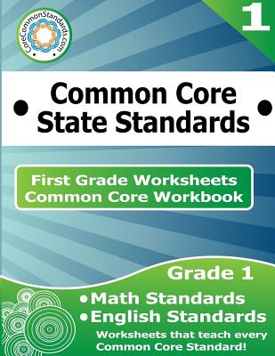 Coperta cărții 'First Grade Common Core Workbook: Worksheets -'